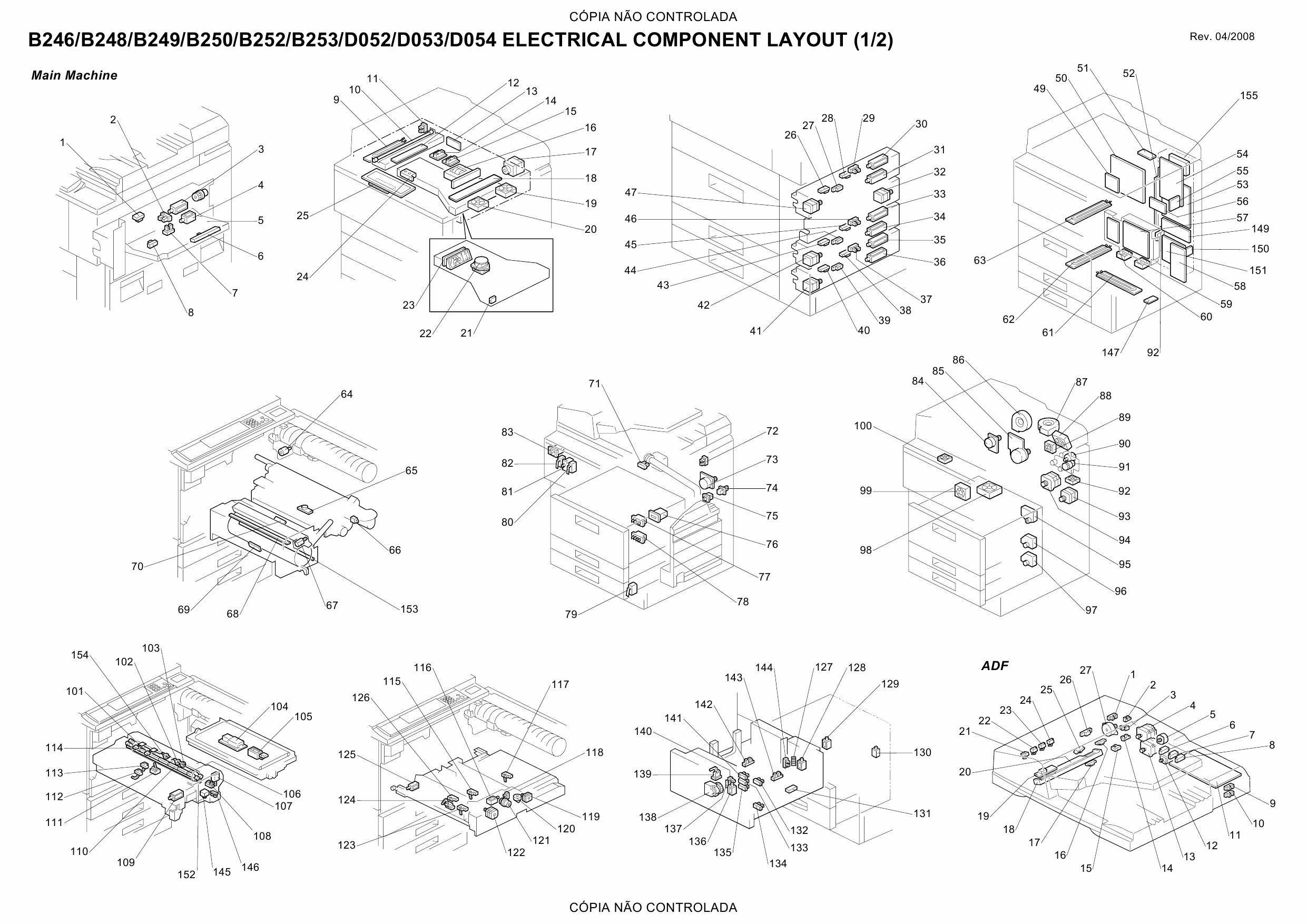 RICOH Aficio 1060 1075 2051 2060 2075 MP5500 MP6000 MP6500 MP7000 MP7500 MP8000 Circuit Diagram-4